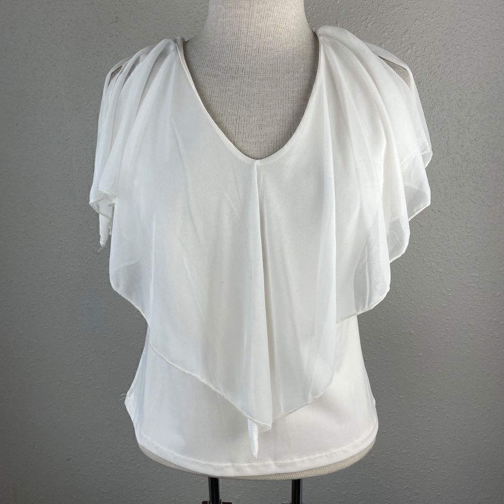 NWT JW White Tank Top Style Blouse Size M